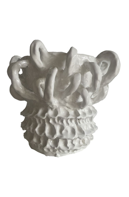 White Ceramic Vessel 4